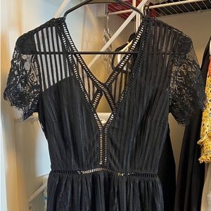 FOREVER21/ black mini dress/ XS/S